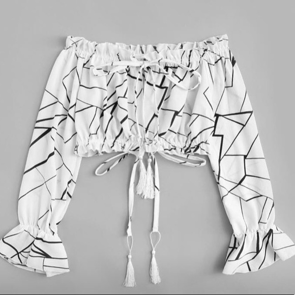 Off the shoulder crop top - Picture 2 of 2